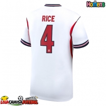 Camisa de Futebol Inglaterra Declan Rice #4 Equipamento Principal Mundo 2026 Manga Curta
